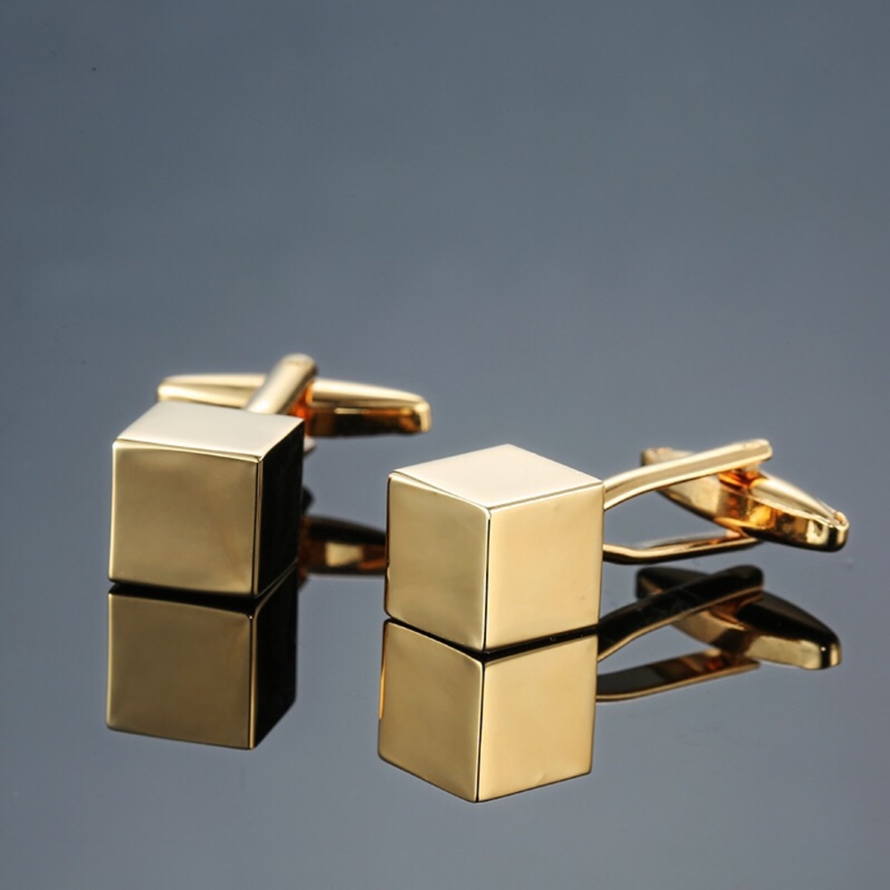 Gold Cube Cufflinks